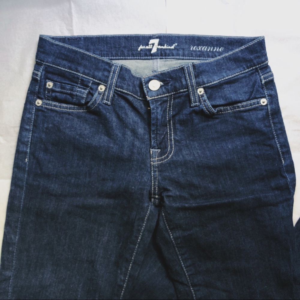 7 For All Mankind Rhinestones Roxanne Jeans - Picture 8 of 8